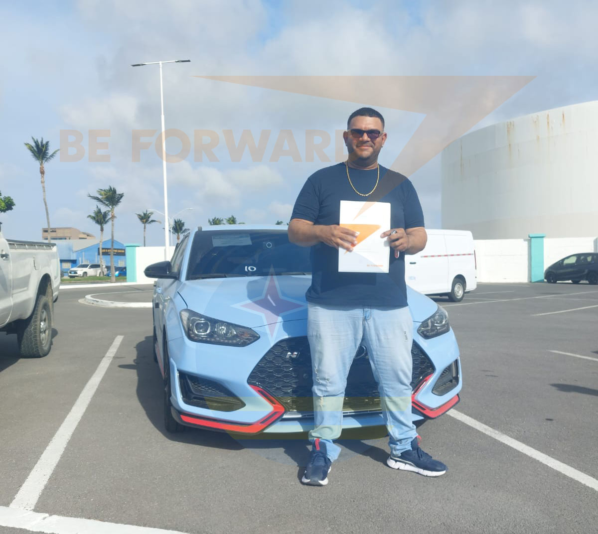 BE FORWARD Aruba customer vehicle delivery